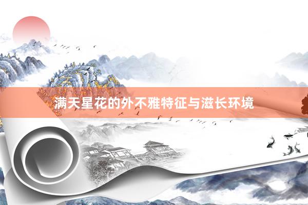 满天星花的外不雅特征与滋长环境